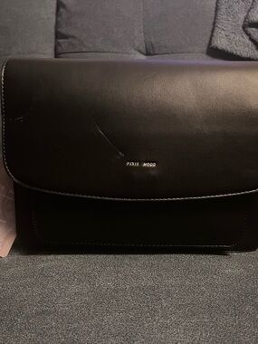 Pixie Mood Black Leather cross body purse